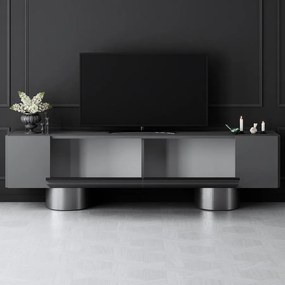 TV szekrény Bohem - Anthracite, Silver