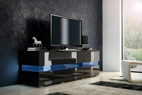 TV asztal Ivey (fekete + fényes fekete). 780139