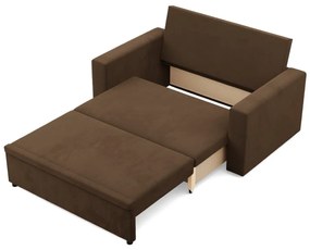 Zeus kanapé, szövet anyag, hab töltet, egyenes kartámasz, barna