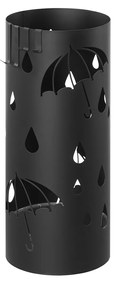 ANABEL fém esernyőtartó, 17x41cm, fekete SongmicsHome