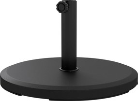 Outsunny 13 kg kerek cement napernyőtartó — illeszkedik Ø34/38/48 mm-es oszlopokhoz — fekete | Aosom