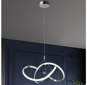 ONLI - LED CsillĂĄr zsinĂłron LOOP LED/40W/230V 4000K fĂ©nyezett krĂłm