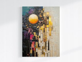 Canvas Vászonkép Absztrakt Mozaik Textúra Telihold 75x100