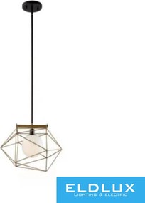 ELDLUX ELDGEOX függeszték fekete/arany E27