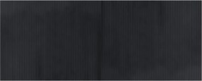vidaXL négyszögletű fekete bambusz szőnyeg 80 x 200 cm