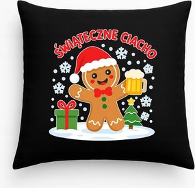 Karácsonyi sütis párna sörrel, fekete