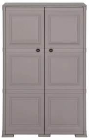 szürke fahatású műanyag szekrény 79 x 43 x 125 cm