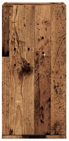 antik fa színű fali fürdőszobaszekrény 32 x 20 x 67 cm