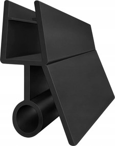 Fekete Tömítés Zuhanykabinhoz 4-6mm Alsó Ajtó Kerekekkel 80CM