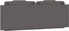 szürke műbőr fejtámla párna Viana 140 cm