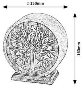 Rabalux 76009 - IGDRASIL asztali lámpa 1xE14/15W/230V