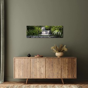 Kép - Vízesések (órával) (90x30 cm)