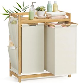 2 rekeszes szennyestartó kosár