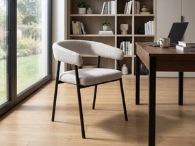 Étkezőszék KATANA fekete lábakkal, szürke