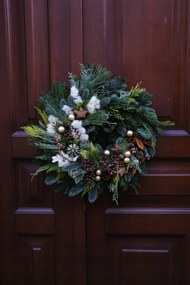 Nobilis Természetes Fenyőből Készült Karácsonyi Koszorú, 30cm , Karácsony