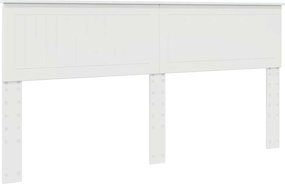 vidaXL Fejtámla Fényes Fehér 180 cm Faanyag