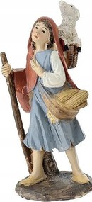 Betlehem figura "Lány bottal és báránysal"- 10-11cm magas figurákhoz