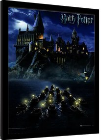 Keretezett poszter Harry Potter - Hogwarts School