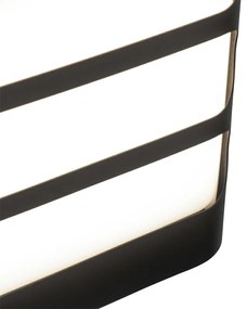 Modern fali lámpa fekete, LED-del IP44 - Gaev