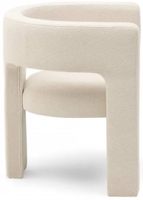 Világos bézs design kialakítású fotel ALPAH LOOP