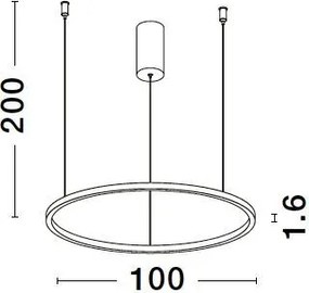 Függeszték Fekete TARQUIN NOVA LUCE 9345609