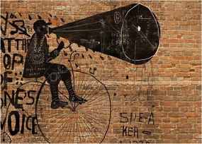 Kép - Férfi kerékpáron Banksy stílusában (70x50 cm)