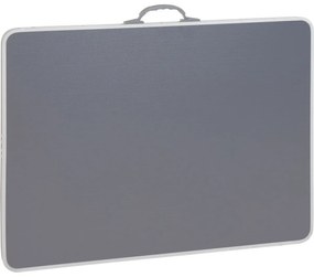 Alumínium kempingasztal, 80 x 60 x 69 cm, szürke