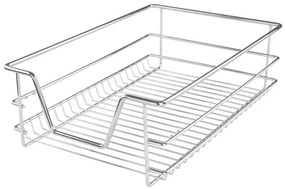 JAGO Teleszkópos fiók készlet 2 db 36 x 44 x 14 cm króm