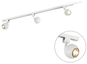 Okos modern sínrendszer fehér 1 fázisú 3 Wi-Fi GU10-essel - Gissi