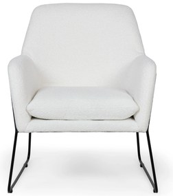 Fehér design kialakítású fotel MILAN