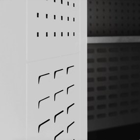 SZYMON szerszámos szekrény, 920 x 1850 x 500 mm, szürke