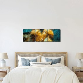 Kép - Csókolózó angyalok (órával) (90x30 cm)