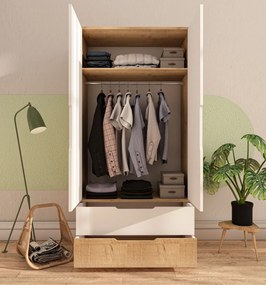 Flora 90 - Sapphire Oak, White
