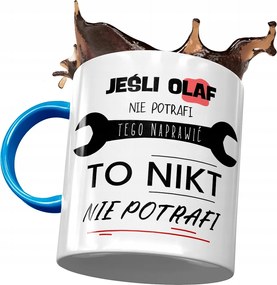 Kék Bögre Olaf Férj Kolléga Ajándék Nyomtatott Fotóval