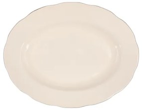 83 darabos étkészlet, fehér/rézszínű/porcelán