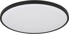 Globo 41566-32S Mennyezeti lámpa, matt fekete műanyag, fehér műanyag, felfelé is világít "háttérvilágítás", ø: 400mm, M: 40mm, tartozék: LED 32W 230V, 3250lm forrás, 1300lm kimenet, 4000K