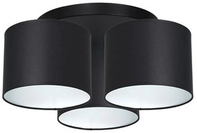 Luminex Felületre szerelhető csillár ARDEN 3xE27/60W/230V fekete/fehér LU3469