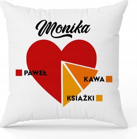 Fehér párna szerelmes menyasszonyoknak Érdekes Személyre szabott minta