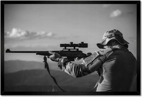 Poszter keretben 60x40 Vadász Vadászat