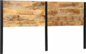 vidaXL tömör fa mangó és vas fejtámla 200 cm