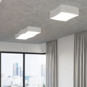 Sollux SL.1054 - Mennyezeti lámpa SQUARE 2xE27/60W/230V fehér