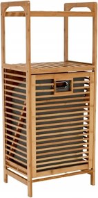 Szürke bambusz szennyestartó kosár Sobikon