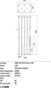 Függeszték Réz MADISON REDO 01-2047