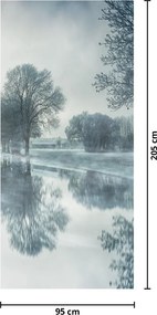 Fotótapéta ajtóra - Téli természet (95x205cm)