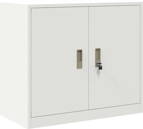 vidaXL Tárolószekrény Fehér 80 x 40 x 70 cm Acél