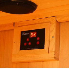 Sauna DeLuxe 3300 Carbon - BT, barna