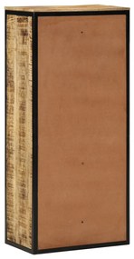 Cipőtartó 50x30x110 cm Tömör durva fa mangóból