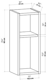 TILMO tölgy éjjeliszekrény
