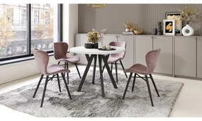 Bővíthető étkezőasztal ARTUR fehér/fekete