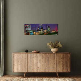 Kép - esti London (órával) (90x30 cm)